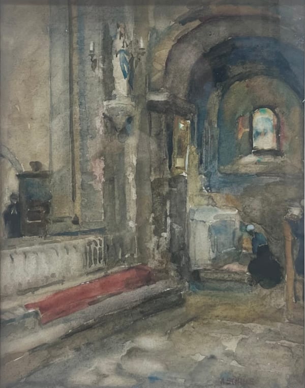 Alice Schille, In the Cathedral, Le Puy, c. 1911-1912