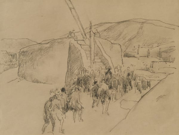 William Penhallow Henderson San Ildefonso, Feast Day Before the Dance, c. 1916 7 1/2 x 9 3/4