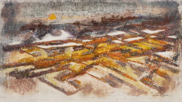 Howard Cook, Sunrise, San Luis Valley, North of Taos, c. 1950