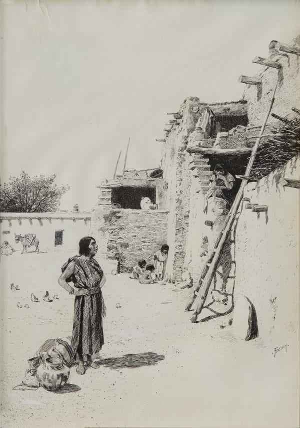 Henry Farny - Zuni Pottery Maker, Zuni Pueblo, c. 1900