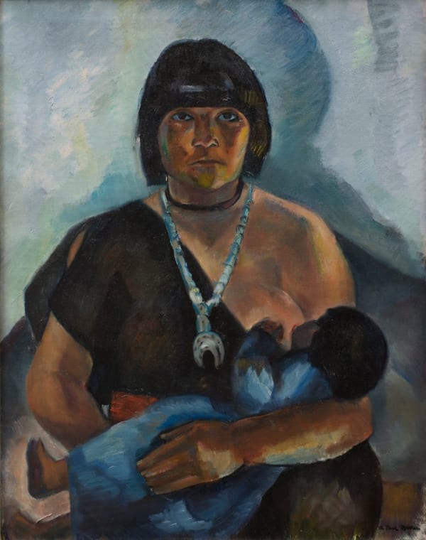 Paul Burlin Indian Mother, c. 1915 36 x 28 inches