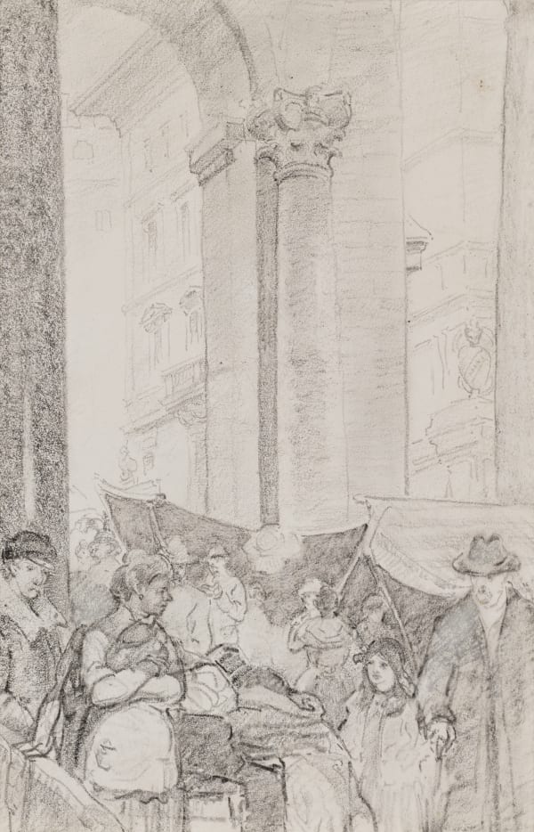 William Penhallow Henderson, Market Vendors - Florence, d. 1911