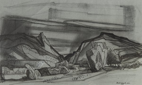 Doel Reed - Untitled, New Mexico Landscape, d. 1967