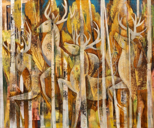 Tony Abeyta, Golden Spirit Deer, d. 2025