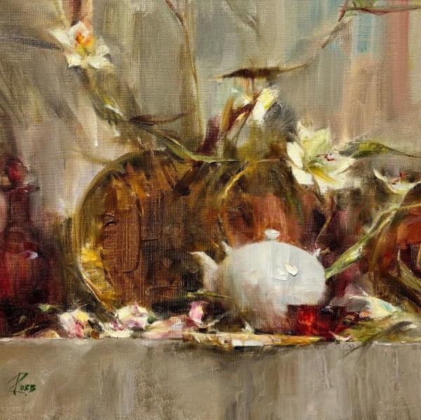 Laura Robb - Shelf with White Tea Pot