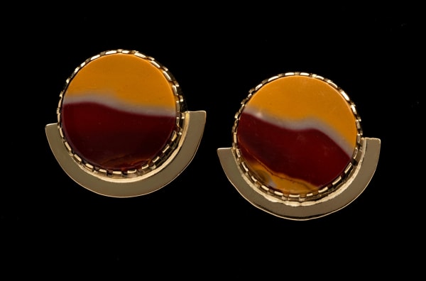 Yazzie Johnson and Gail Bird, Earrings, d. 2024