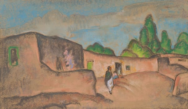 William Penhallow Henderson, Galisteo Adobes, c. 1919