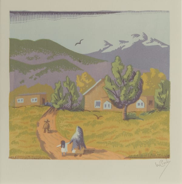 Willard Clark, Mountain Adobe Village, c. 1938