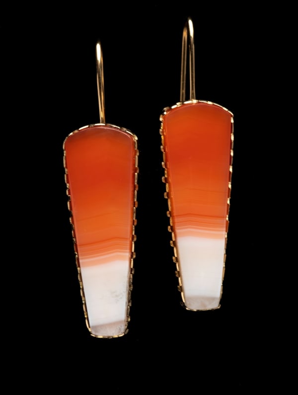 Yazzie Johnson and Gail Bird, Earrings, d. 2024