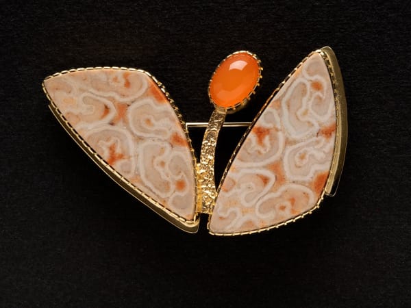 Yazzie Johnson and Gail Bird, Butterfly Pin, d. 2021