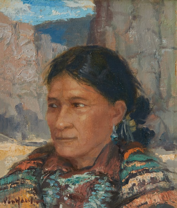 Carl Von Hassler - Navajo Squaw, Canyon de Chelly, Ariz, d. 1937
