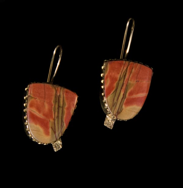 Yazzie Johnson and Gail Bird, Earrings, d. 2025