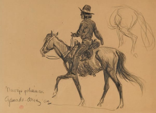 Maynard Dixon - Navajo Policeman, Ganado, Arizona, 1902