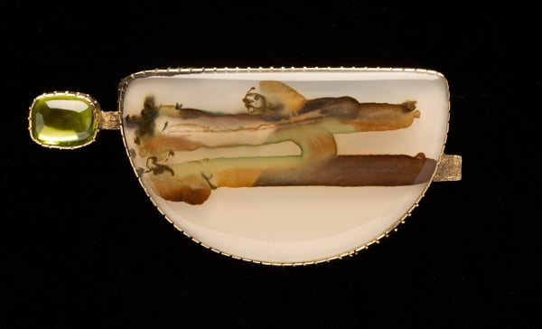 Yazzie Johnson and Gail Bird Pin, d. 2024 3 x 1 3/8 inches