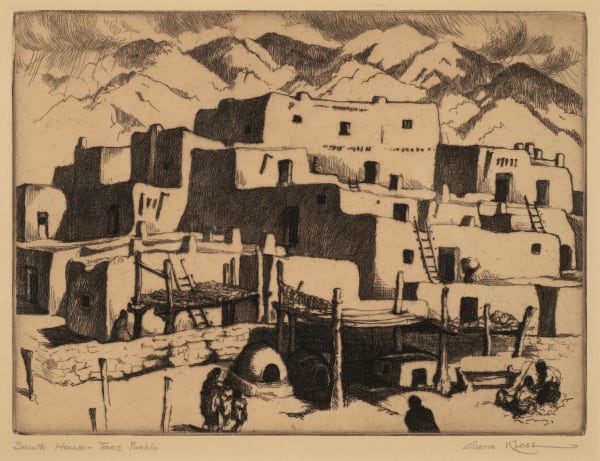 Gene Kloss, South House, Taos Pueblo, d. 1941