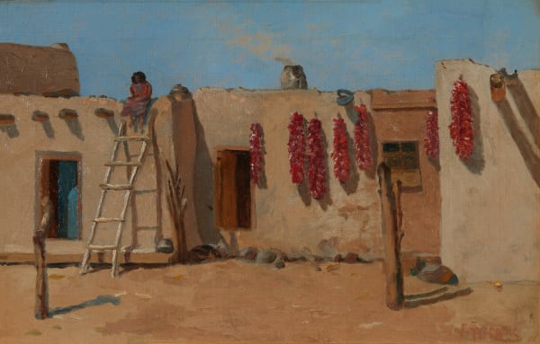 Charles Craig, The Blue Door - Cochiti Pueblo