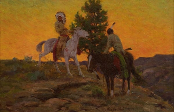 E. William Gollings Indian Scouts, d. 1921 12 x 18 inches