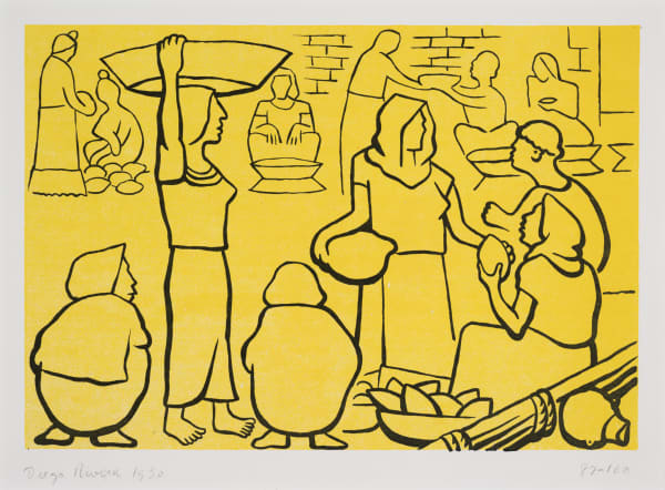 Diego Rivera, Mercado en Tehuantepec, d. 1930