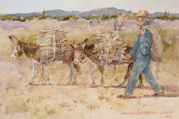 Lowell Ellsworth Smith - Small Burros, Strong Backs