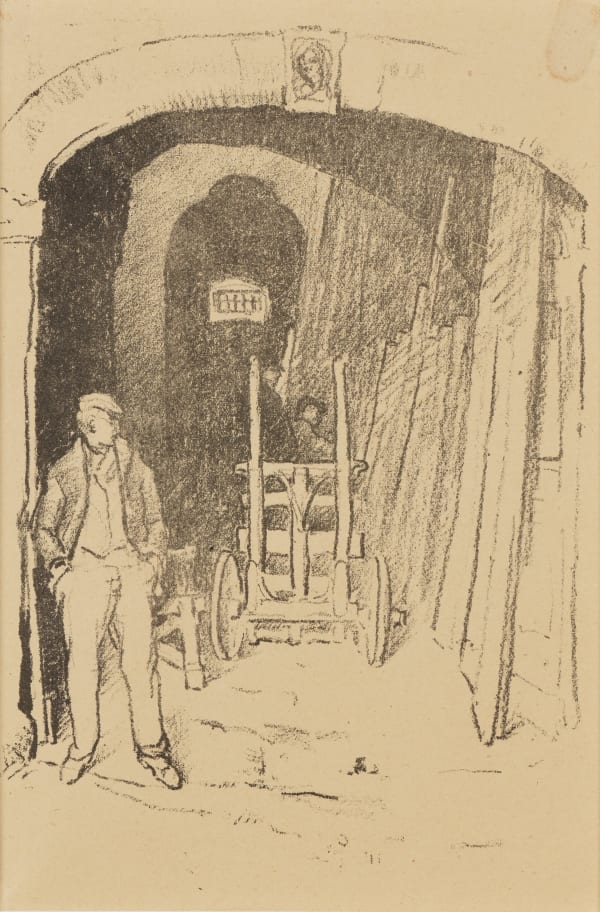 William Penhallow Henderson, The Wood Sawer - Florence, c. 1911