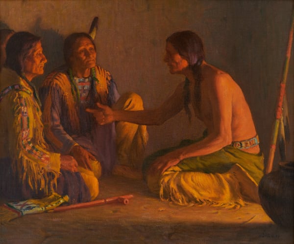 Joseph Henry Sharp, Recounting the Story