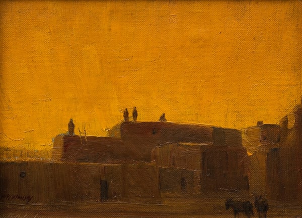 Wood Woolsey - Taos Pueblo, c. 1928