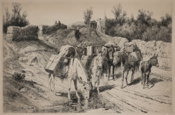 Peter Moran - On the Road to Santa Fe, d. 1884