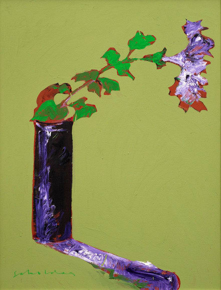 Fritz Scholder, Romona’s Petunia , August 1, 1980