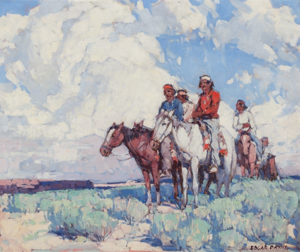 Edgar Payne Nomads - Navajo Indians 25 x 30 inches