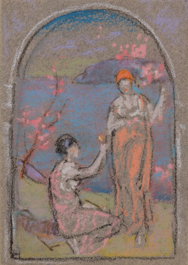 William Penhallow Henderson, Study for Bidart Mural, d. 1910
