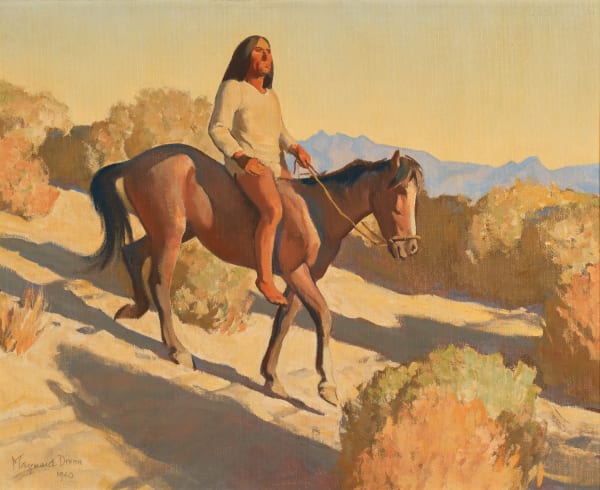 Maynard Dixon Pima Indian, d. 1940 15 1/2 x 19 1/4 inches