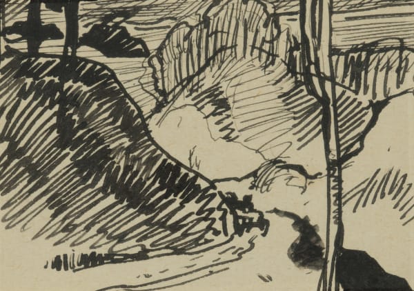 William Penhallow Henderson, Lake Trail - Lake Bluff, c. 1913