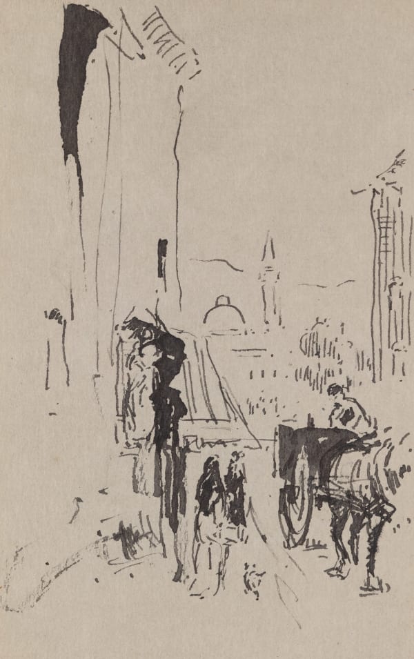 William Penhallow Henderson, Street Scene, Spain, d. 1903