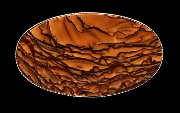 Yazzie Johnson and Gail Bird Belt Buckle, d. 2024 2 3/8 x 4 inches