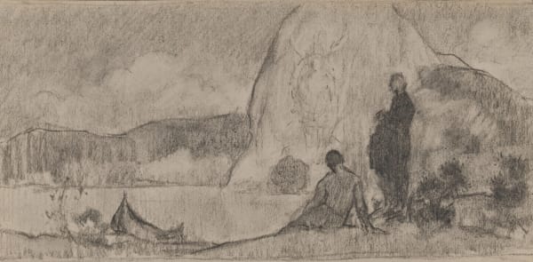 William Penhallow Henderson, Variation Sketch for Joliet High School Mural, d. 1906