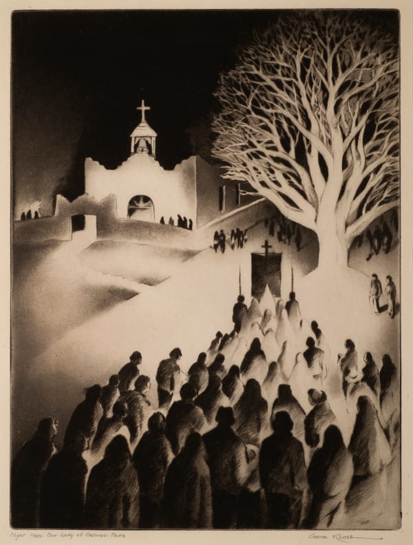Gene Kloss - Night Mass-Our Lady of Delores-Taos, d. 1937