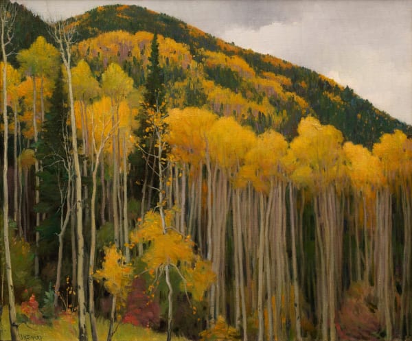 Joseph Henry Sharp, Aspens at Twinning