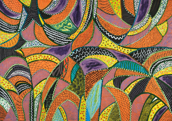 I want something in yellow, 1990 Acrylic, plastic buttons on silkcreened, stitched and padded canvas 56 x 81 in