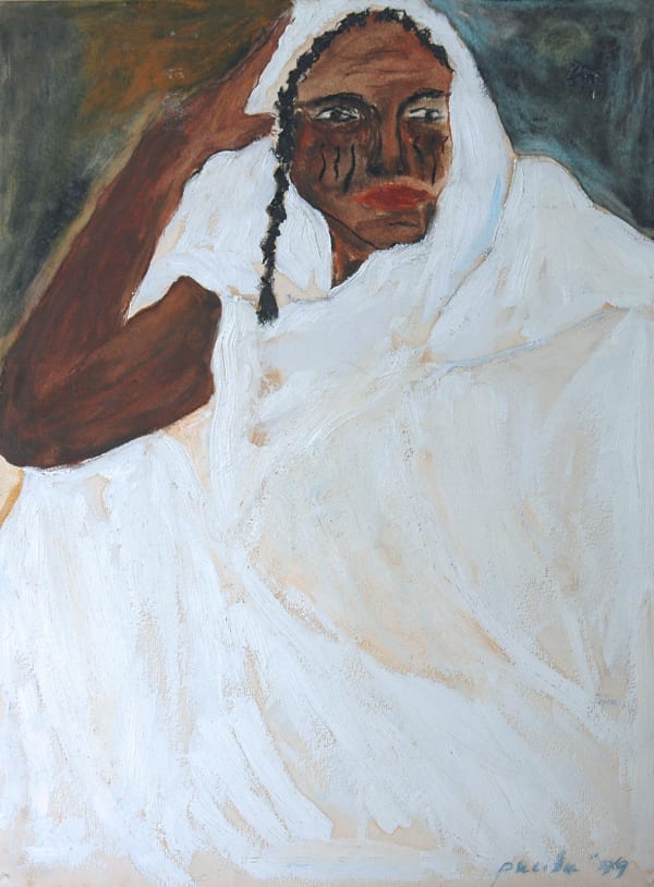 Fouzia, 1979 Oil on paper 19 x 14 in