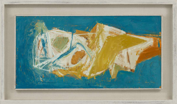 Leigh Davis, Reclining Figure in Blue and Yellow
