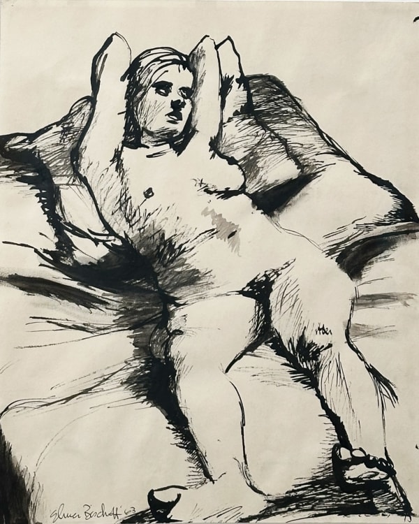 Elmer Bischoff, Reclining Nude with Upraised Arms, 1963