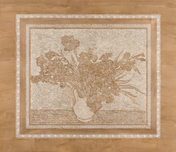 Pavel Acosta, Irises by Vincent van Gogh, From the series 'Stolen from the Met', 2022