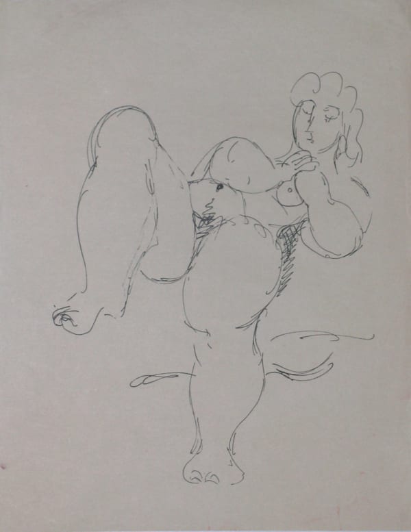 Mariano Rodriguez, Mujer acostada con ojos cerrados, 1942