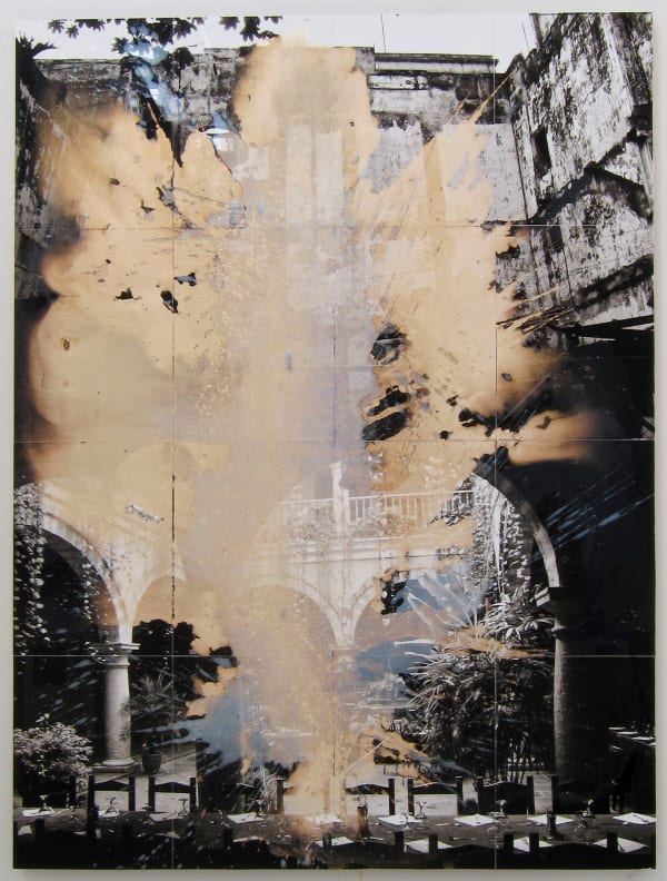 Joe Goode Jose's Travels Mixed Media 14 (Cuba), ca. 2013 Photo collage and painting. Unique 60 x 48 in. The photograph is on wood support 152.4 x 121.92 cm