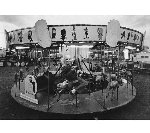 Randal Levenson Dark Ride Roughie on M-G-R, 1970s silver gelatin print 21 x 25 in 53.34 x 63.5 cm
