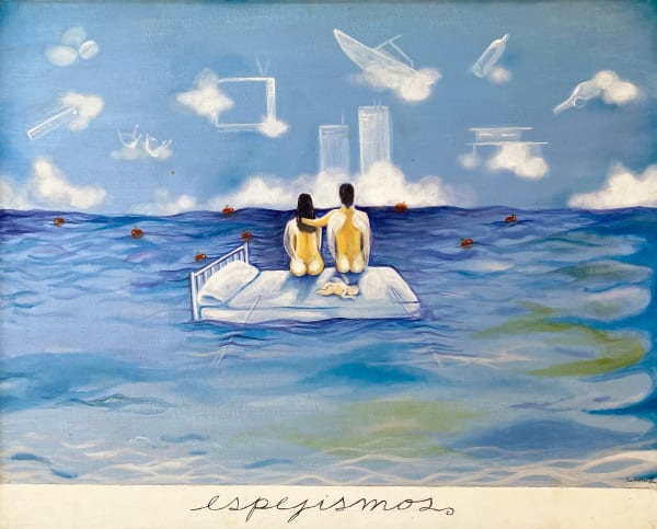 Sandra Ramos Espejismos, 1994 Oil on canvas 23 5/8 x 29 in 59.9 x 73.7 cm