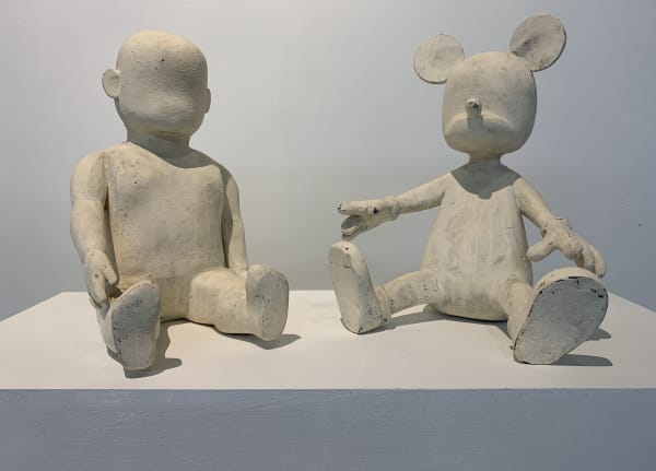 José Eduardo Benito Cuando el juego se hace verdadero, 2004 Painted wood sculpture 13 3/4 x 20 x 11 3/4 in 35.1 x 50.8 x 30 cm