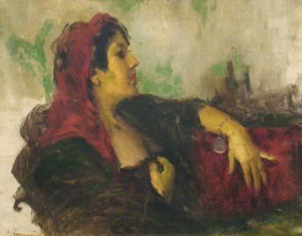 Leopoldo Romañach, Lady, ca. 1940