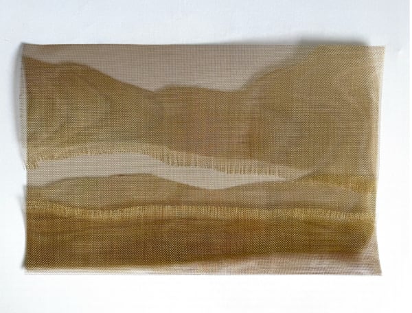 Elizabet Cerviño Escape, 2025 Openwork bronze meshes 15 1/4 x 23 3/4 in 38.7 x 60.2 cm