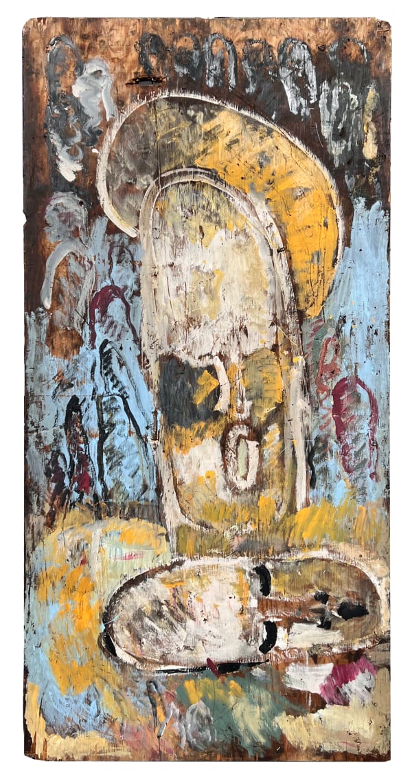 Purvis Young Guardian angel, N.D. Mixed media on wood 96 x 46 in 243.8 x 116.8 cm